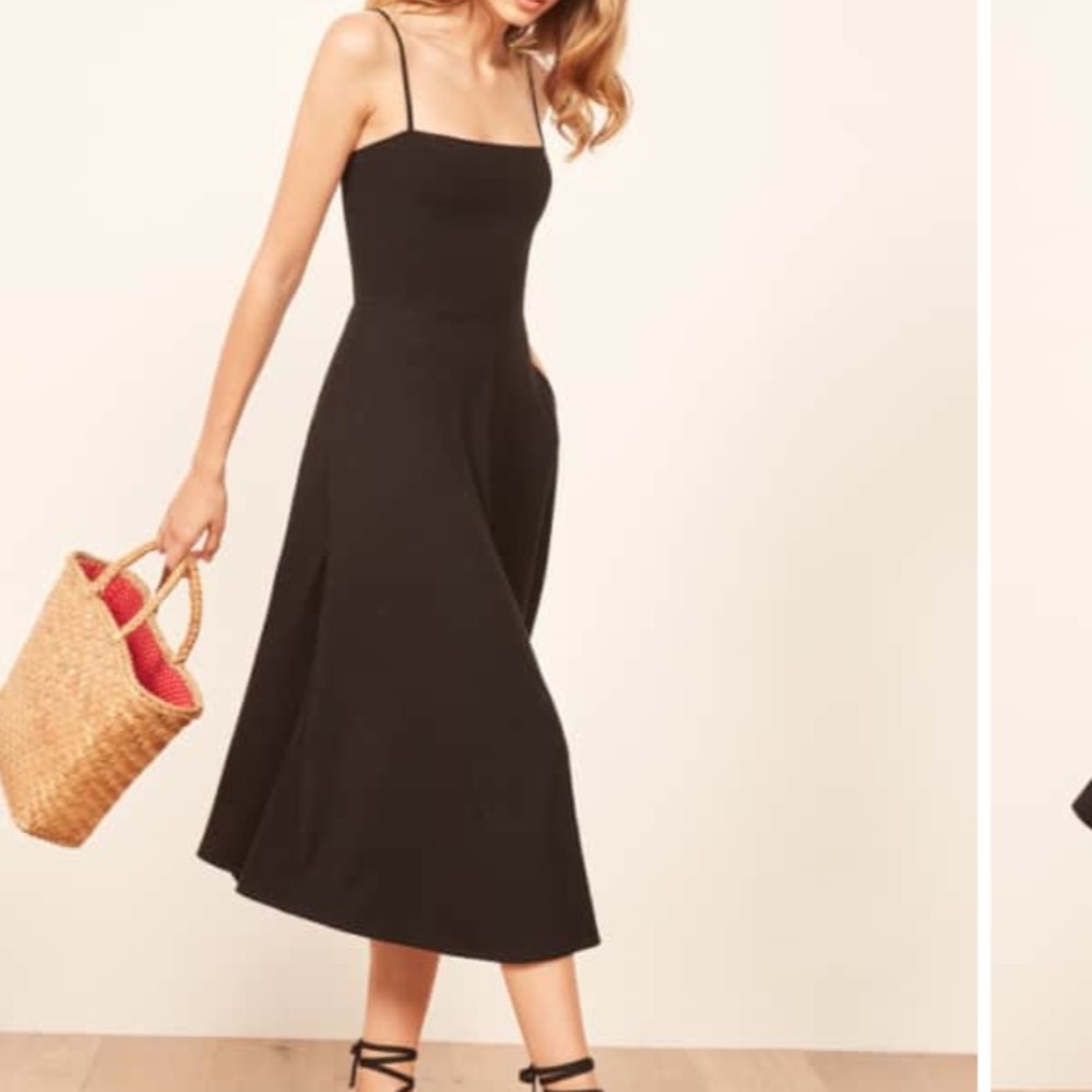 Reformation Bettie Dress in Black - Picture 2 of 6